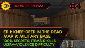 E1M9 SECRET: MILITARY BASE - DOOM (RE-RELEASE) [UV | PISTOL START | ALL SECRETS, ITEMS, KILLS]