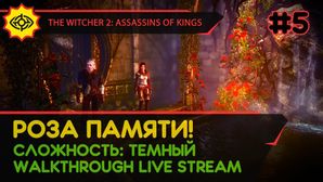 THE WITCHER 2: ASSASSINS OF KINGS прохождение игры - Часть 5: РОЗА ПАМЯТИ! [LIVE]