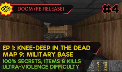 E1M9 SECRET: MILITARY BASE - DOOM (RE-RELEASE) [UV | PISTOL START | ALL SECRETS, ITEMS, KILLS]