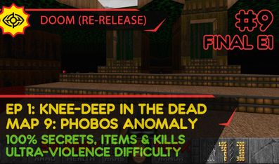 E1M8: PHOBOS ANOMALY (FINAL E1) - DOOM (RE-RELEASE) [UV | PISTOL START | ALL SECRETS, ITEMS, KILLS]