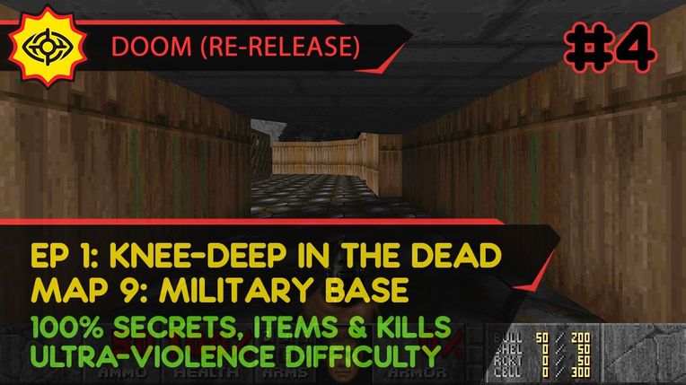 E1M9 SECRET: MILITARY BASE - DOOM (RE-RELEASE) [UV | PISTOL START | ALL SECRETS, ITEMS, KILLS]
